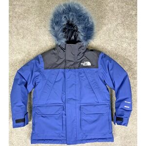 North Face Boys McMurdo 600  Down Dryvent Parka Coat size 7-8  Fur Trimmed Hood